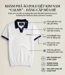 Áo polo nam dệt kim (Knitwear) – Đỉnh cao của sự tinh tế