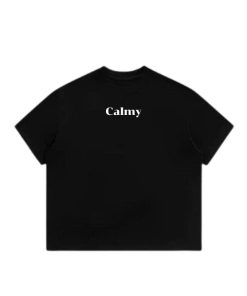 Áo Phông Calmy Basic Local Brand Unisex Form Boxy Cotton Dày Dặn Phong Cách Tối Giản
