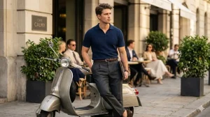 Cách phối đồ áo polo nam với quần tây lịch lãm công sở