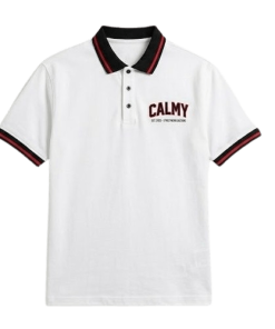 Áo Polo Calmy Họa Tiết Gấu Urban - Cotton Cao Cấp