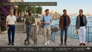 5 cách phối đồ với áo polo nam đẹp lịch lãm xu hướng thời trang